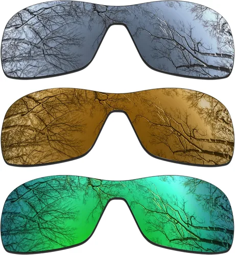Vista 7 de ToughAsNails 3 pares de lentes polarizadas de repuesto para Oakley Antix Pack