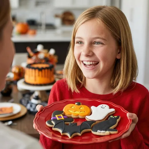 Vista 2 de Juego de 5 cortadores de galletas de Halloween de Ann Clark
