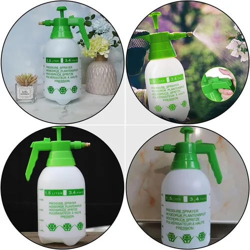 Vista 7 de VANZACK Pulverizador neumático para rociador de agua de manchas, botella rociadora de mano, rociador de jardín, botella de rociador de césped