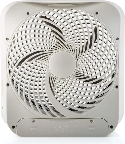 Vista 8 de Treva Ventilador portátil de 10 pulgadas, alimentado por batería y/o adaptador de CA - Ventilador de escritorio con circulación de aire con 2