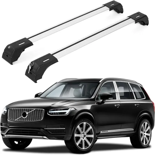 Vista 11 de ERKUL Barras transversales de techo resistentes de 220 libras para Volvo XC40 2019-2026 Soportes de metal sólido Barras transversales