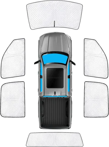 Vista 12 de KMF 6 piezas de parasoles gruesos para Mazda 3 Hatchback (No Sedán) 2014-2018 Accesorios, parasoles completos para parabrisas y ventanas de coche