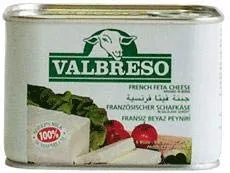 Vista 2 de Queso feta francés, lata de fácil apertura, 21.16 oz