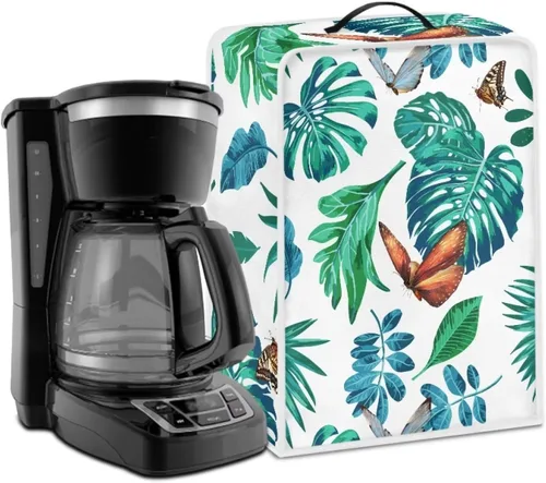 Vista 16 de Cubierta antipolvo para máquina de café, impresión de café, cubierta de protección de huellas dactilares para soporte, máquina de café, cubierta