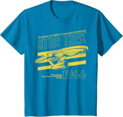Vista 34 de Star Trek: The Original Series Enterprise '66 Collegiate Camiseta Negro