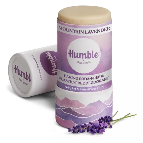 Vista 14 de Humble desodorante sin aluminio con bicarbonato de sodio, rosa marroquí