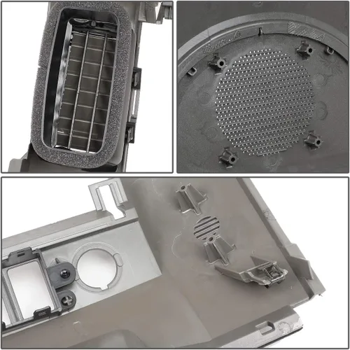 Vista 5 de DNA MOTORING Center Dash Audio A/C Finisher Surround Bisel con altavoz Bisel compatible con 04-06 Titan / 05-06 Armada Panel Lid 682577S000