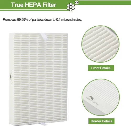 Vista 2 de Filtro HEPA HPA300 de repuesto para purificadores de aire Honeywell serie HPA300 HPA300, HPA300VP, HPA304, HPA3300, reemplazo HRF-R3