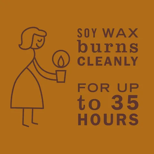 Vista 5 de Mrs. Meyer's Vela aromática de soja para aromaterapia, 35 horas de tiempo de combustión, hecha con cera de soja y aceites esenciales, edición