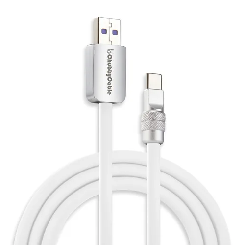Vista 37 de chubbycable Chubby 2.0 USB C 240W Cable de carga rápida de silicona suave y duradero, cable de carga extra grueso compatible con iPhone 17-15 Series