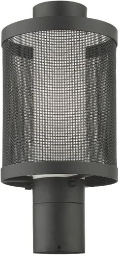 Vista 4 de Livex Lighting 20684-91 - Luz de poste de níquel cepillado (1 luz)