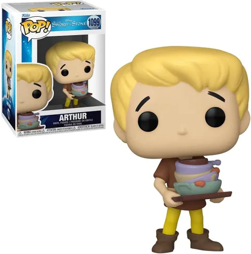 Vista 2 de Funko POP Disney: Sword in The Stone - Figura de vinilo de Arthur [Wart] Pop! (paquete con funda protectora compatible con Pop Box), multicolor