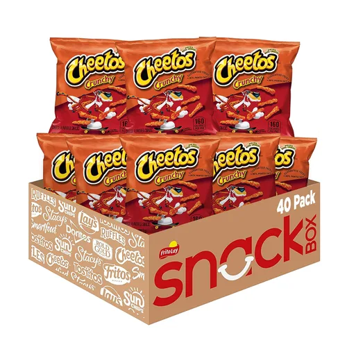Vista 15 de Cheetos - Bocadillos con sabor a queso, crujientes, 2 onzas (paquete de 64)