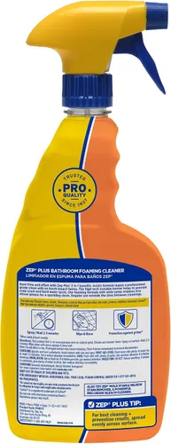 Vista 3 de Zep Plus - Limpiador espumoso para baño - 32 onzas (caja de 12) - R54012 - Mantén tu baño limpio + protege contra la futura acumulación de jabón