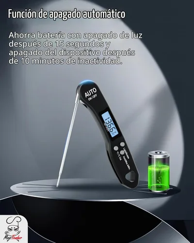 Vista 5 de Termómetro de carne de Digitaces de lectura instantánea plegable