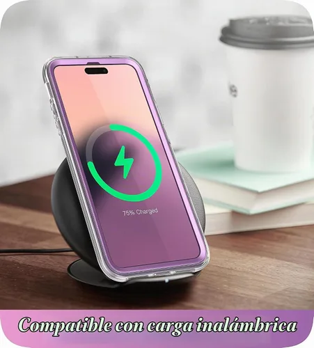 Vista 6 de i-Blason Funda para iPhone 14 Pro de 6.1 pulgadas con protector de pantalla Ameth