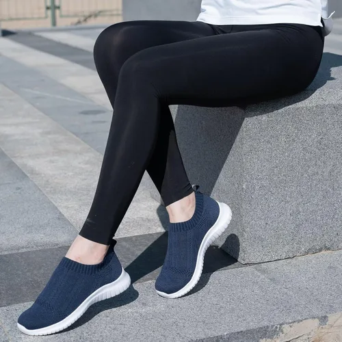 Vista 4 de Konhill - Zapato deportivo para caminar, ligero, deportivo, informal, para gimnasio, sin cordones, para mujer