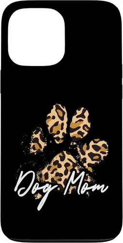 Vista 24 de Dog Mom Gift Leopard Paw Print Fur Mama Case para iPhone 17