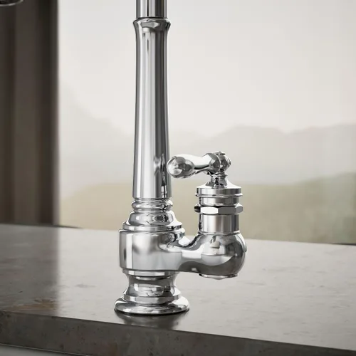 Vista 6 de Kohler k-99260 – 2BZ artefactos de un solo orificio fregadero de cocina llave con boquilla plegable de 17-5/8 pulgadas y 3 funciones de rociador