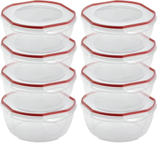 Vista 11 de Sterilite Recipiente con sello ultraadhesivo, gran almacenamiento hermético 4.7 cuartos de galón (paquete de 16)