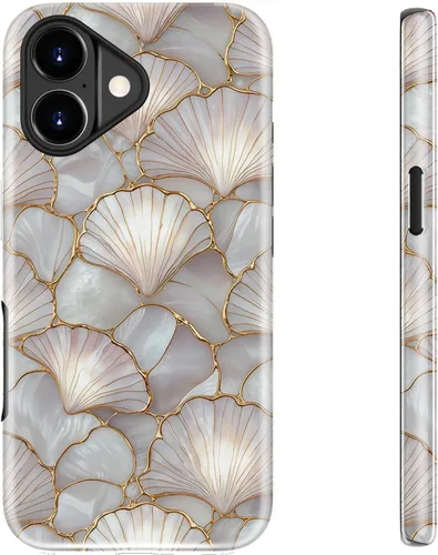 Vista 122 de bemal Funda para iPhone 12 Mini, estética, vintage, floreciente, peonía, concha, femenina, compatible con MagSafe, moderna, única, moderna, moderna