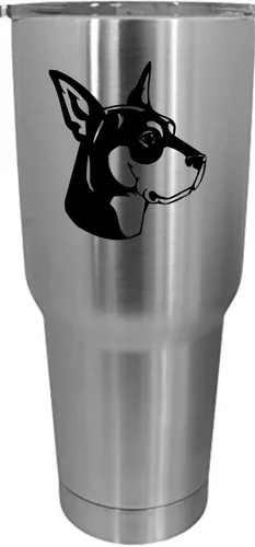 Vista 511 de Cairn Terrier - Vaso grabado con temática de perro, 30 onzas