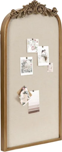 Vista 12 de Kate and Laurel Arendahl Vintage Ornate Framed Wide Arch Pinboard Negro