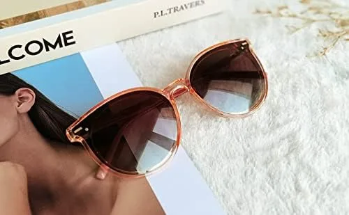 Vista 3 de GQUEEN Retro Oversized Sunglasses Womens Trendy Polarized Vintage Shades
