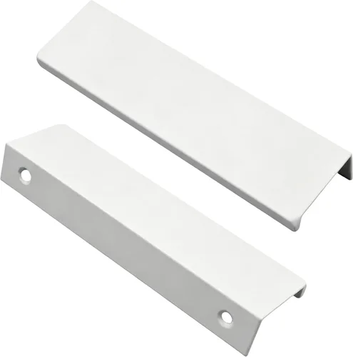 Vista 19 de Tiradores negros de 3.94 pulgadas para gabinete, 6 unidades, espacio entre agujeros de 2.52 pulgadas, tiradores de borde de aleación de aluminio