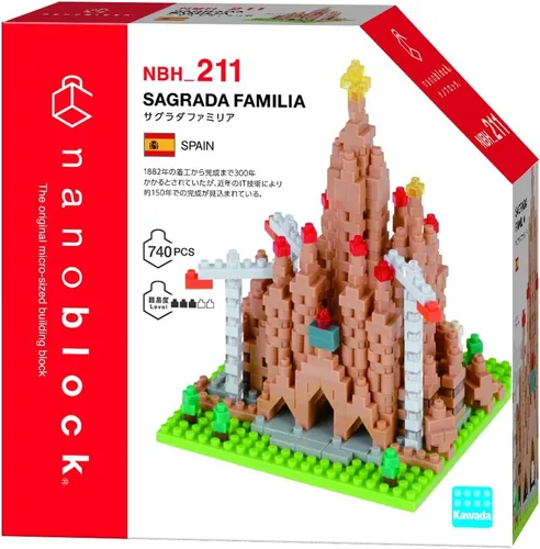 Vista 2 de nanoblock - Edificios de fama mundial -Sagrada Familia, kit de construcción de la serie Sight to See