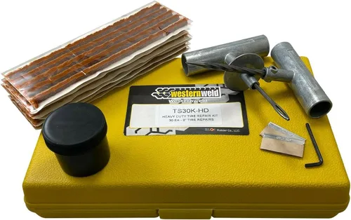 Vista 2 de Kit profesional de reparación de neumáticos planos de servicio pesado de 36 piezas, sonda de enchufe de 8 pulgadas y herramienta de aguja