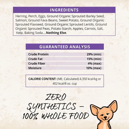 Vista 7 de CARNA4 Alimento para perros secado al aire suave y rápido, receta