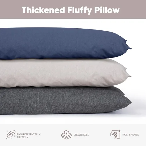 Vista 6 de SUNCREAT Almohada de hamaca desmontable extra grande para exteriores con lazos, café