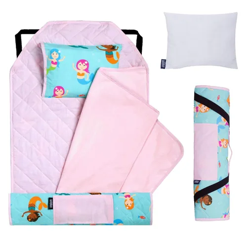 Vista 29 de Wildkin - Tapete para tomar la siesta, moderno y todo en uno, con almohada para infantes (niñas o niños), tamaño perfecto para la guardería