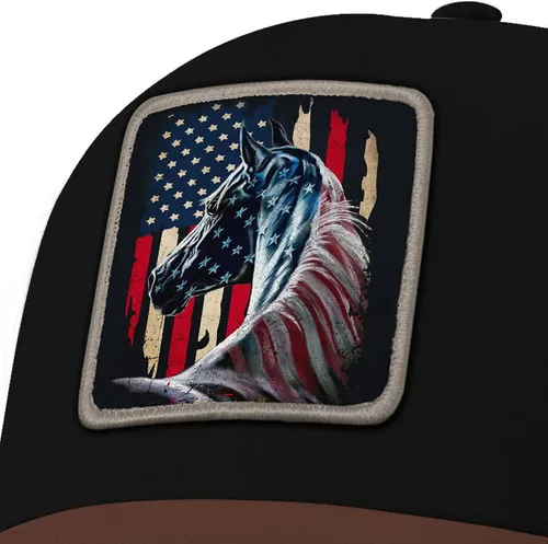 Vista 3 de Asvance Trucker Hat - Mesh Back Baseball Cap for Mens - Premium American Patriots Embroidered Hats - Gift for Dad