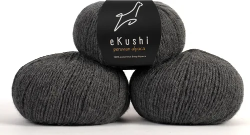 Vista 20 de 100% Hilo de Alpaca Baby para Tejer y Ganchillo - 1 Cono de Hilo Premium DK - Ligero, Hipoalergénico y Térmico Hecho en Perú - Ideal para Proyectos