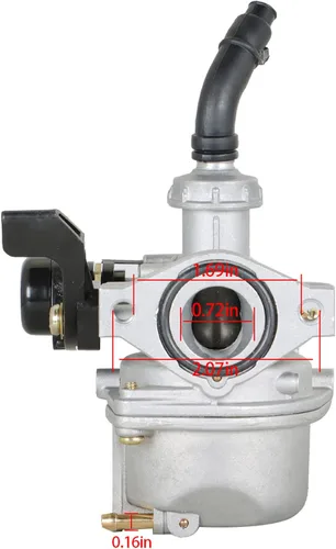 Vista 6 de PZ19 50CC 70CC 90CC 110CC carburador de palanca con filtro de aire de repuesto para ATV Go-Kart Carb SUNL chino