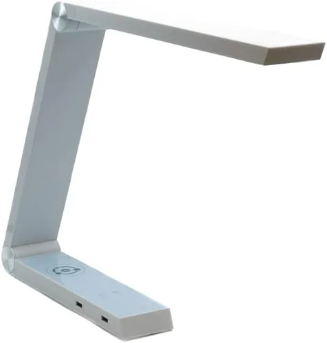 Vista 12 de Moderna lámpara LED de escritorio con control de luz regulable, carga inalámbrica y 2 puertos USB para hogar, oficina, dormitorios, luz de lectura