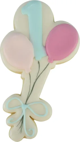 Vista 4 de R&M - Cortador de galletas con forma de globo (4.5 pulgadas), acero inoxidable