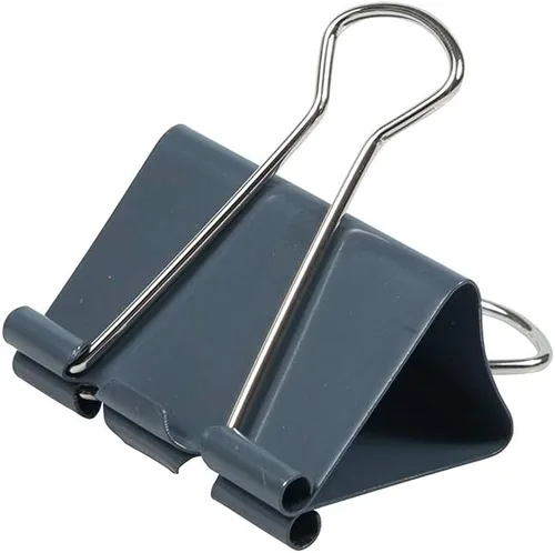 Vista 3 de Broches para Carpetas JAM PAPER - Grandes - 1 1/2 Pulgadas (41 mm) - Clips para Carpetas Grises - Paquete de 12