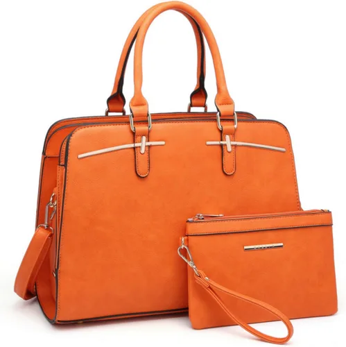 Vista 22 de Dasein - Juego de bolso y monedero para mujer, set de 2 piezas con 3 compartimentos, bolso con asa superior y correa para el hombro