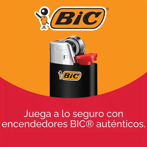 Vista 4 de BIC Maxi encendedores de bolsillo, fiables y duraderos, varios colores, paquete de 12
