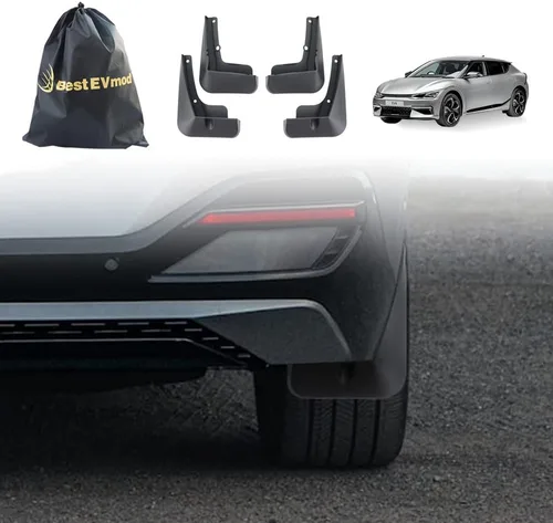 Vista 9 de BestEvMod Accesorios para guardabarros EV6 no GT, guardabarros de protección contra salpicaduras (juego de 4) guardabarros sin necesidad de taladrar