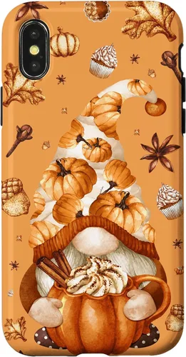 Vista 5 de Thanksgiving Gnome Love Pumpkin Spice Cute Fall Yall Pattern Case for iPhone 17