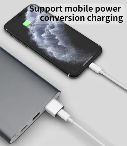 Vista 6 de zoyuzan Paquete de 3 adaptadores USB C a USB, convertidor de cable de carga tipo C hembra a USB macho para iPhone 11 12 Mini Pro Max Airpods iPad