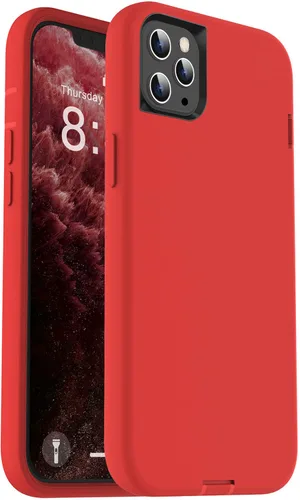 Vista 11 de ORIbox - Funda compatible con iPhone 11 Pro, acabado suave al tacto de silicona líquida exterior