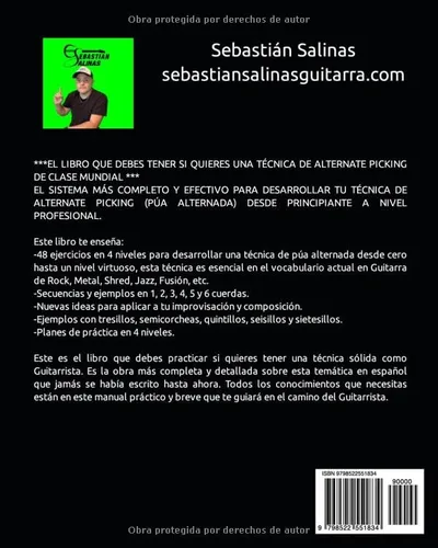 Vista 2 de Entrenamiento para Guitarrista Virtuoso I Alternate Picking (TÉCNICAS DE GUITARRA ELÉCTRICA) (Spanish Edition)