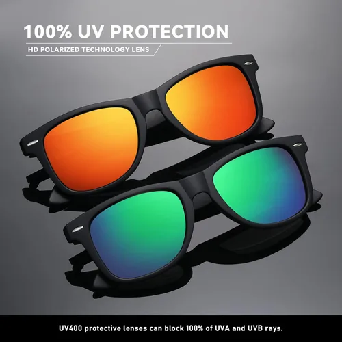 Vista 3 de Occhsouo Gafas de sol polarizadas para mujer y hombre, gafas de sol de moda para conducir, pesca, bloqueo UV, protección UV400