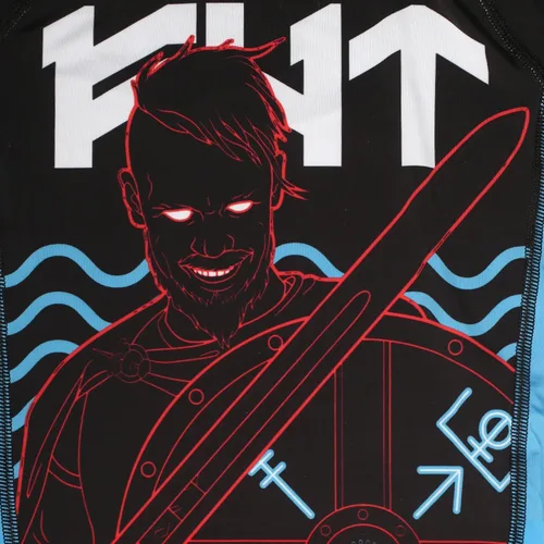 Vista 5 de Hardcore Training Norman Viking - Camiseta de compresión de manga larga para hombre, sin Gi, apretada, BJJ con capa base de agarre