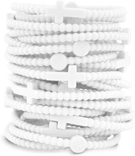 Vista 27 de Ryan & Rose Pulseras Jesús - Pulsera de silicona cruzada aleación